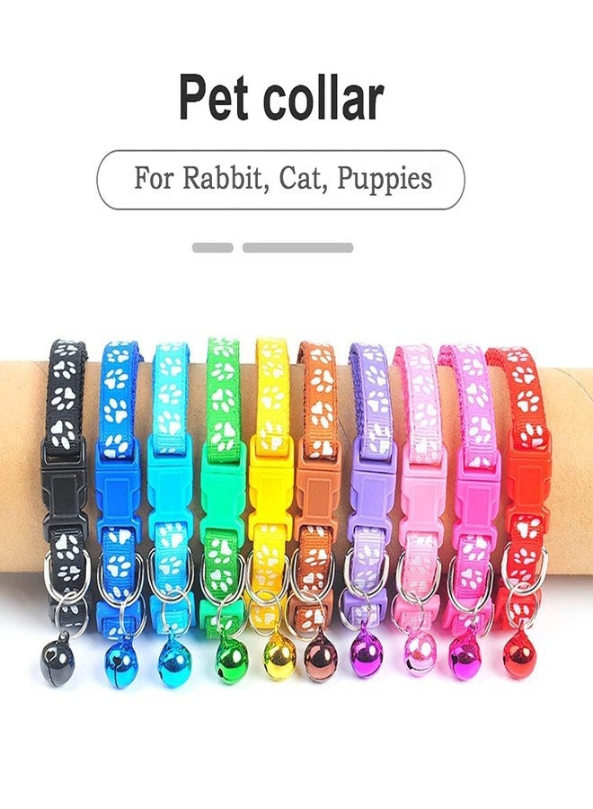 GOLD MAX Pet Collar - Adjustable [8-11 inch], with Bell, Fast Release Buckle, Neck Collar for Kitten, Cat, Small Dogs & Puppies - [Red] - Image 4